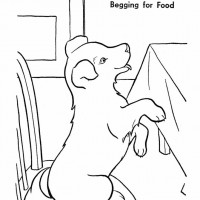 begging for food funny dog pictures to color