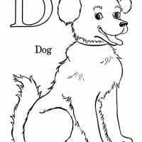 d for dog funny dog pictures to color