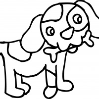 funny cartoon dog pictures to color