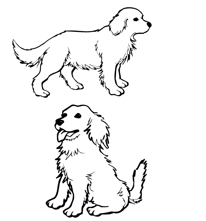 easy dog coloring pages - Dog Breeders Guide
