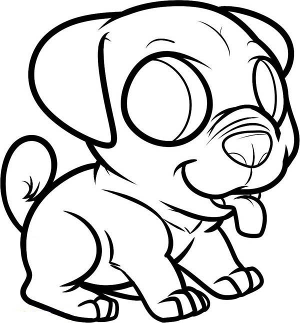 Nice Little Dog Picture for Coloring - Dog Breeders Guide